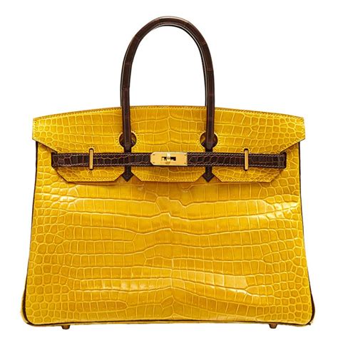 hermes birkin lemon yellow price|Hermes Birkin crocodile bags.